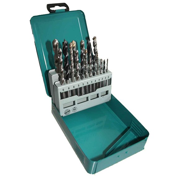 Makita D-46202 Taladro Broca Set de Taladro Brocas 18 Piezas