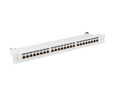 Lanberg PPS7-1024-S Patch Panel 24 Ports 1U CAT.7 FTP Grey — image 1