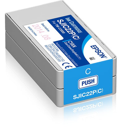 Epson Ink Cartridge Cyan Colorworks C3500 SJIC22P(C) — image 1