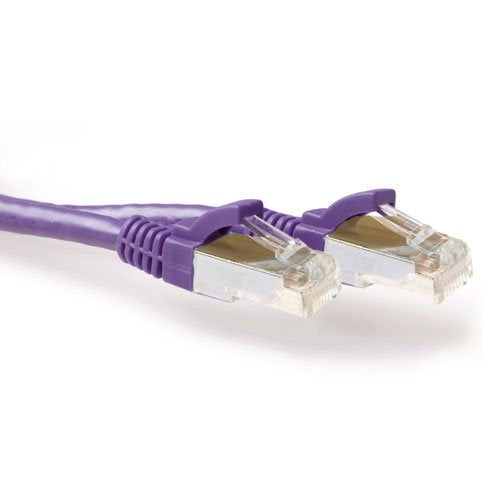 Purple 15 Meter Lszh SFTP CAT.6A Patch Cable Snagless With RJ45 Connectors