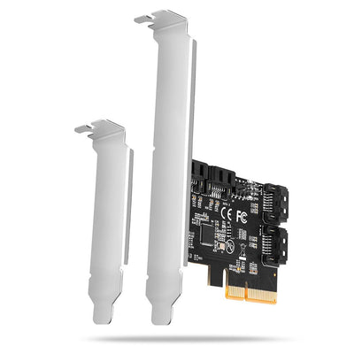 Axagon PCES-SA4X4 PCIE Controller - 4X SATA 6G Intern + Low Profile Blende — image 1