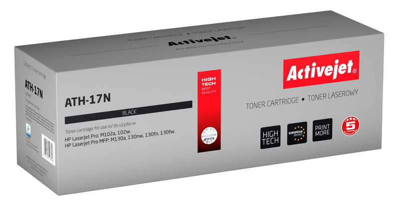Activejet Toner ATH-17N (reemplazo HP 17A CF217A - Supreme - 1600 Páginas - Black