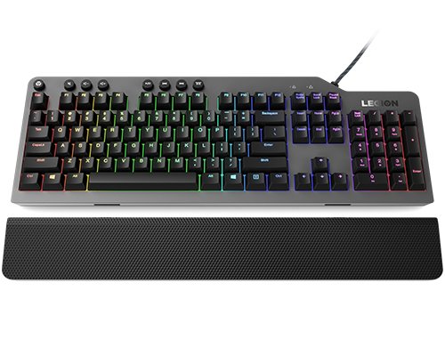 Lenovo Legion K500 Keyboard Set USB QWERTY English Ee. Uu. Black Grey