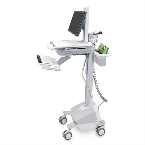 Ergotron Styleview Emr Cart With LCD Pivot, Life Powered, Eu Carro Multimedia Aluminium Grey White Panel Flat
