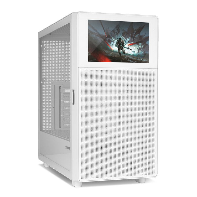 Nox PC Case Semitorre Hummer Bios Screen LCD 8 White
