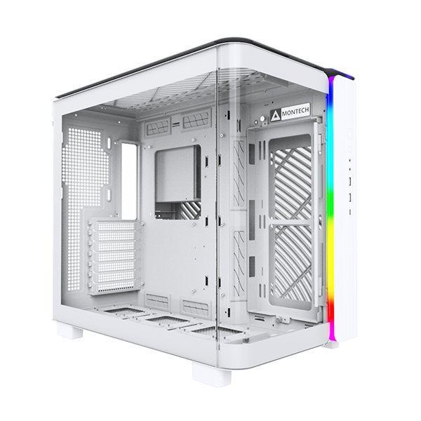 Montech Box King 95, White Glass Tempered X 2 KING95W