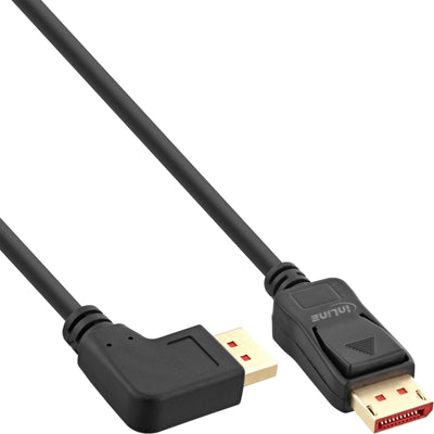 Inline Cable DisplayPort 1.4, 8K4K, Ángulo Izquierdo, Black/Gold 5M — image 1