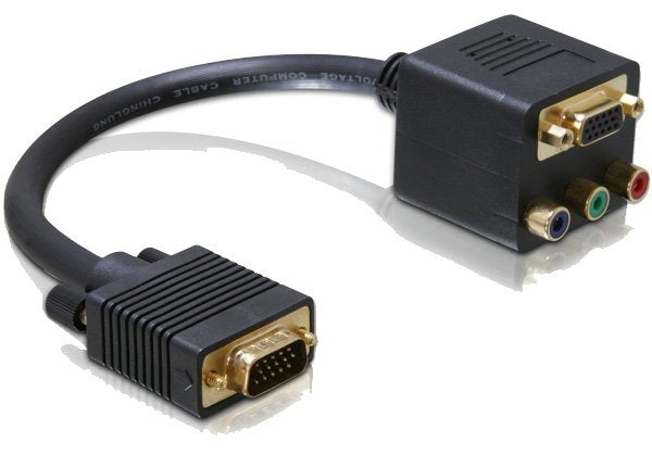 Delock Adapter VGA Male a VGA + 3X Cinchhembra