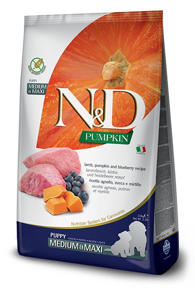 Farmina Perro N&d Calabaza Pienso Seco Cachorros Raza Medium Y Large Con Cordero 2 5KG