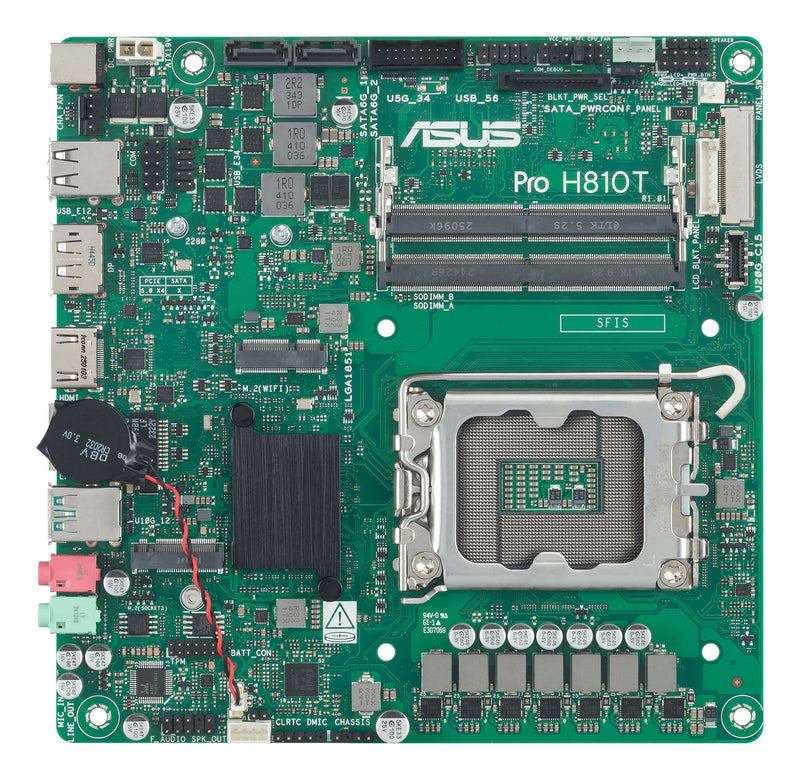 ASUS Motherboard Pro H810T-CSM Intel H810 Lga 1851 Socket V1) Mini ITX 90MB1LGM-M0EAYC