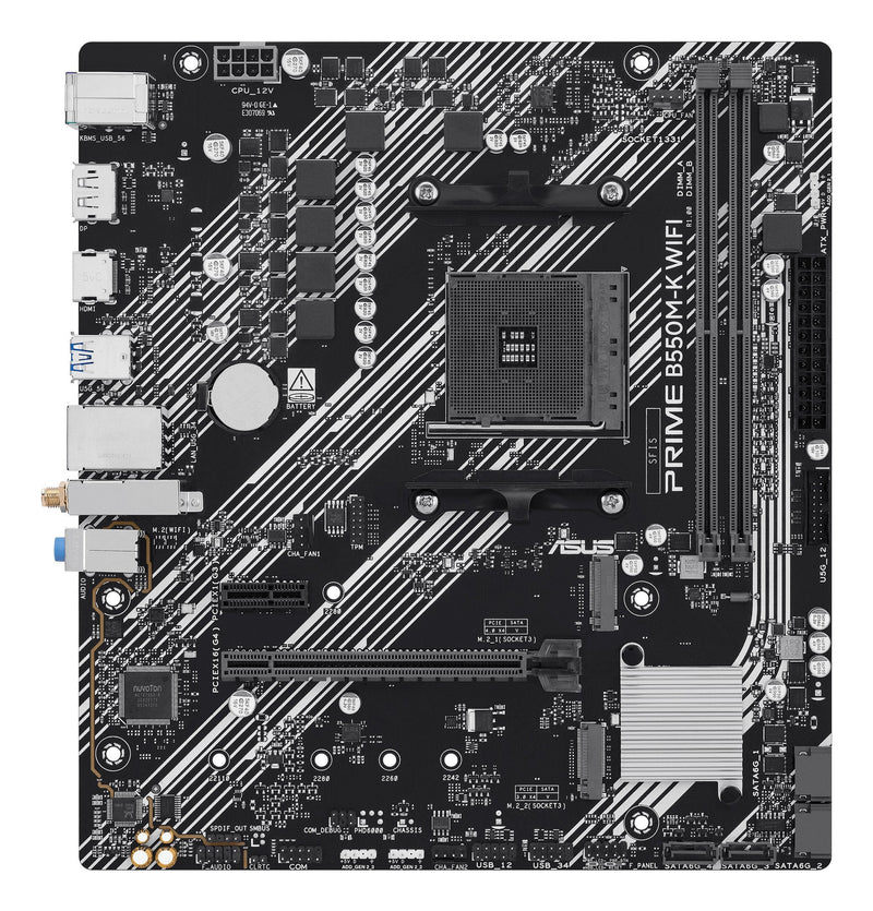 ASUS Motherboard Prime B550M-K Wi-Fi AMD, AM4,DDR4,MAT