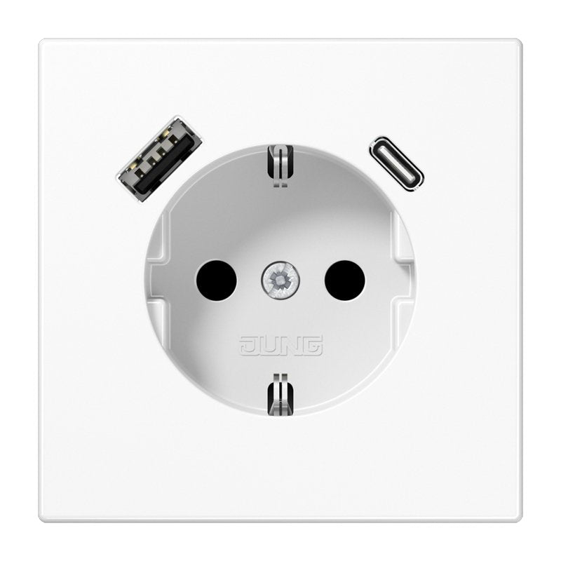 Jung LS1520-15CAWW Socket Schuko M.usb Type AC