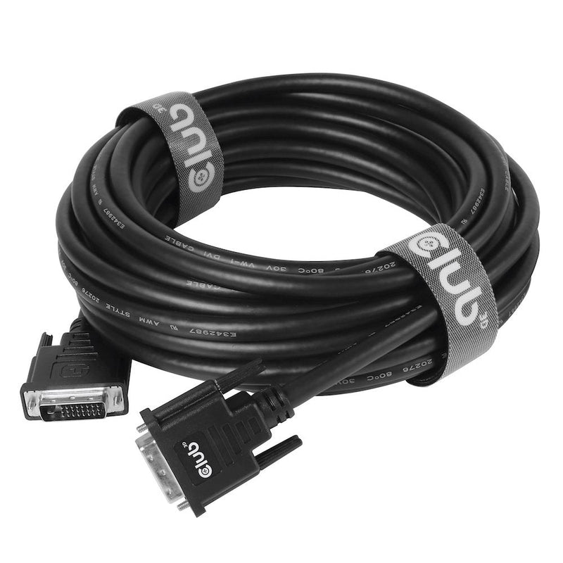 Cable DVI CLUB3D Dual Link (24 + 1) Bidireccional 10M M/M Retail