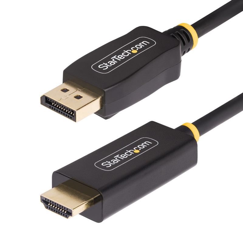 StarTech Cable .com Adapter DisplayPort Male a HDMI Male 4M Activo Supports 4K60HZ Compatible With Hdr