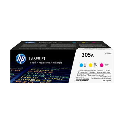 HP Genuine Toner 305A Cyan Yellow Magenta CF370AM — image 1