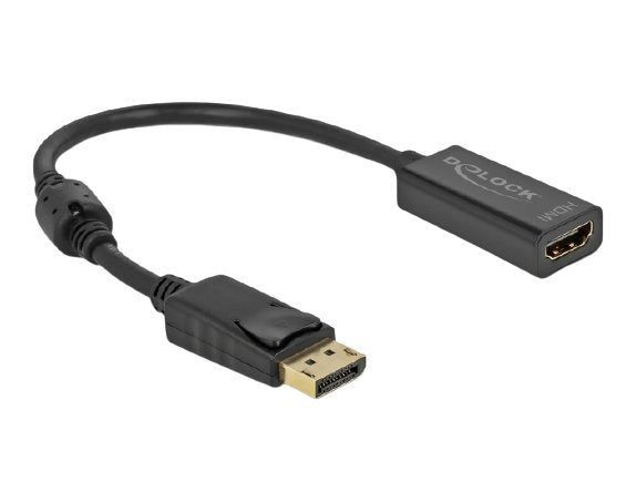 Delock Adapter DisplayPort 1.2 Male a HDMI Female 4K Pasivo Black
