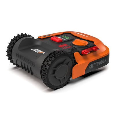 Worx Robot Lawnmower WR141E Battery Black Orange — image 1