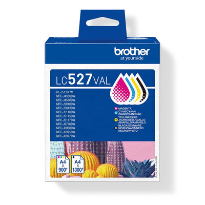 Brother Ink Pack 4, Cyan Magenta And Yellow LC527VAL Black — image 1