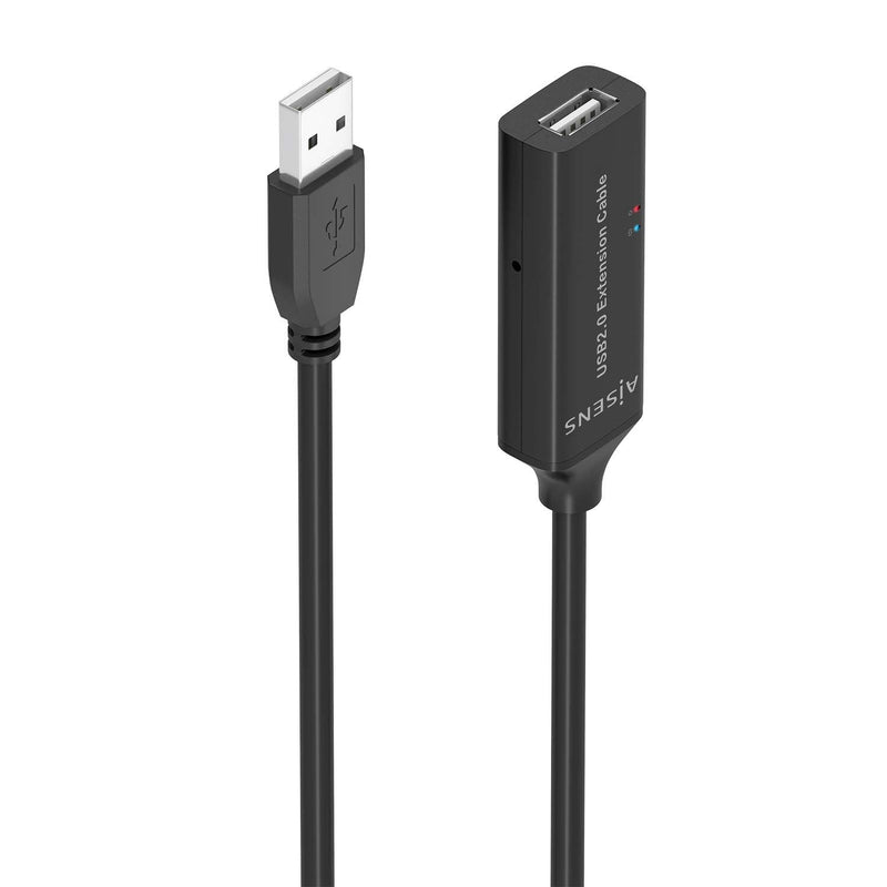 Aisens USB Cable 2.0 Prolongador With Amplifier Type a/m-a/H, Black 15M