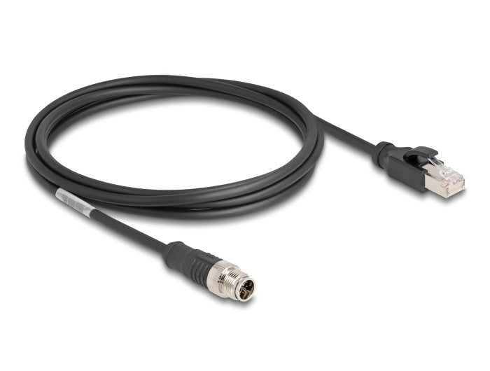 Delock 80867 Cable M12 Codificado X 8 Pin Male a RJ45 Male Pvc 2M