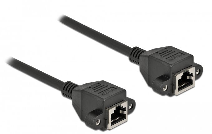 Delock Cable 87008 Network Black 0,5M CAT.6A S/FTP (s-STP)