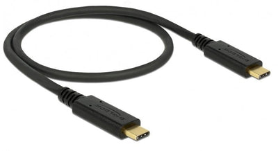 Delock 85529 USB Cable 3.1 Gen 2 (10Gbps) Type-c a Type-c 0,5M Pd 5A E-marker — image 1