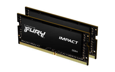 Kingston RAM Fury Impact So-dimm DDR4 3200MHZ 64GB 2X32GB CL20 Black — image 1