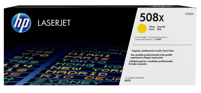 HP Genuine Toner 508X Yellow CF362X