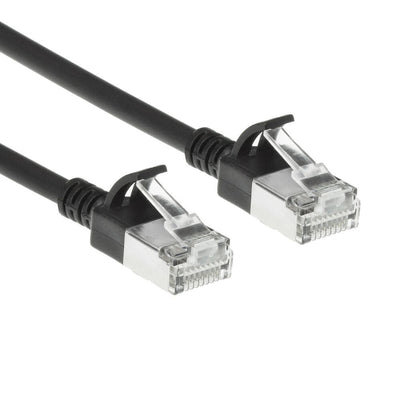 Black 10 Meters Lszh S FTP CAT.6A Slimline Patch Cable Snagless With RJ45 Connectors — image 1