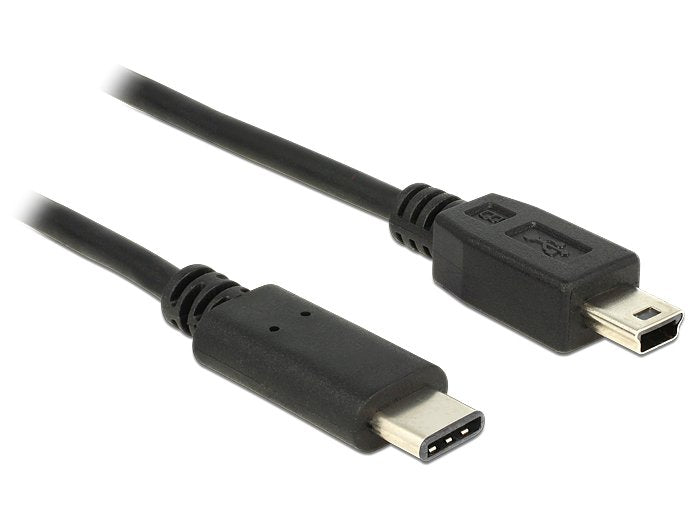 Delock 83603 USB Cable 1M 2.0 USB C Mini-usb B Black