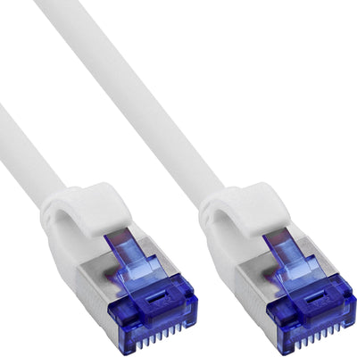 Inline® Network Cable Slim, CAT.6A, S/FTP, Tpe (lszh) Flexible, PoE, White, 20M — image 1