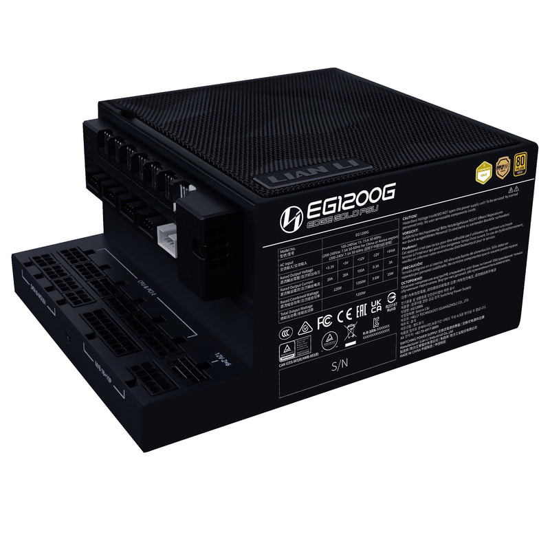 Lian Li Power Supply ATX Edge Gold 1200W Black + Hu