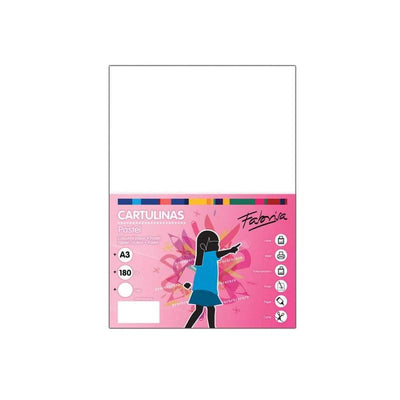 Fabrisa Pack 100 Cartulinas 180G/M² - Size A3 - White — image 1