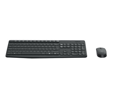 Logitech Keyboard German + Mouse MK235 USB Qwertz Grey — image 1