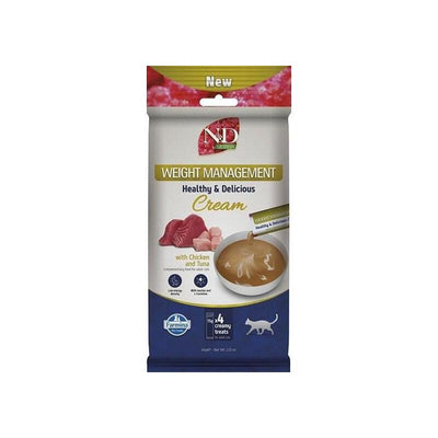 Farmina N&d Quinoa Cat Weight Management Cream With Chicken & Tuna Box – Premio Gatos – 4X15G — image 1