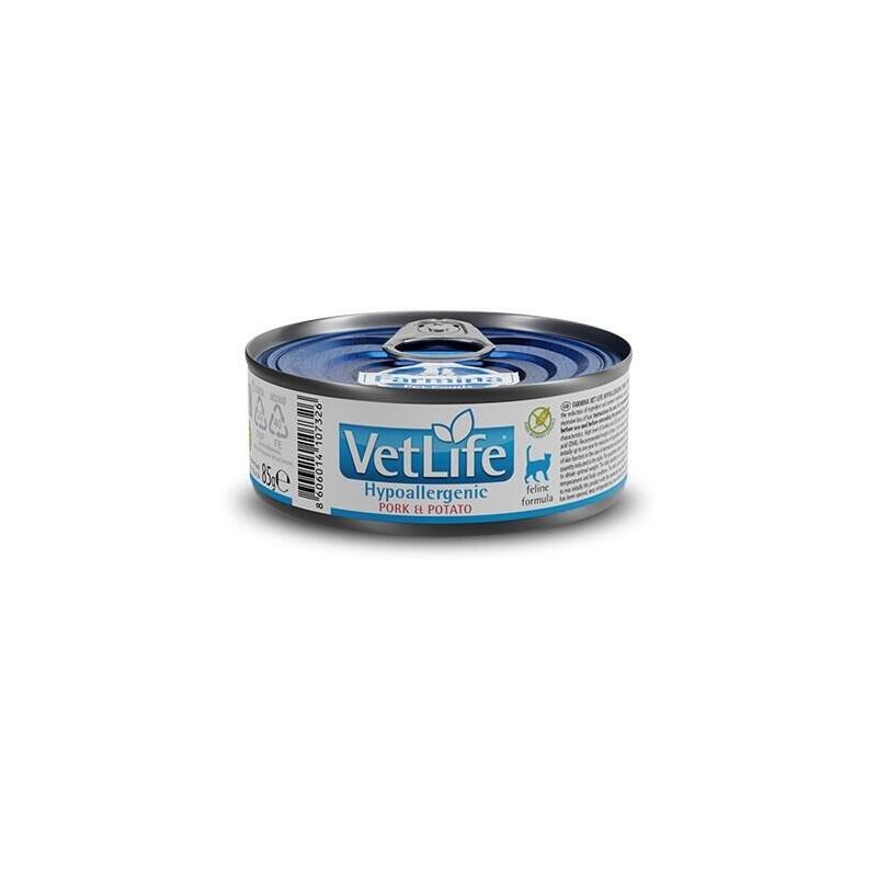 Farmina Vet Life Hypoallergenic Pork & Potato - Comida Húmeda Gatos - 85G
