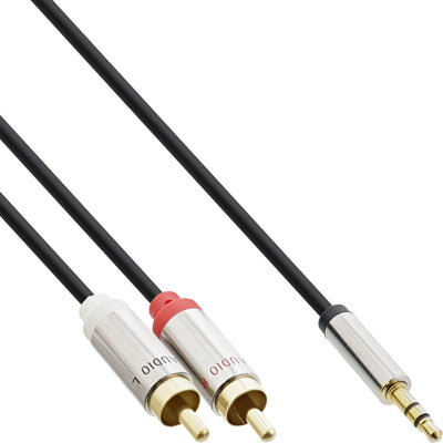 Inline Cable Audio Slim 3,5MM Male a 2X Rca Male 2M — image 1