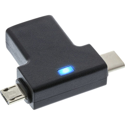 Inline Adapter T USB 3.1/2.0 Otg, Type-c Male Or Micro-usb a Female — image 1