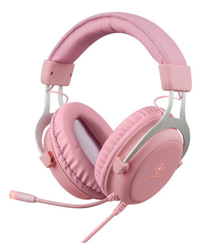 Deltaco GAM-030-P Headphones Alámbrico Diadema Set USB Type a Pink — image 1