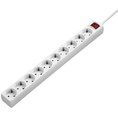 Hama Power Strip 10TOMAS White C/Switch — image 1