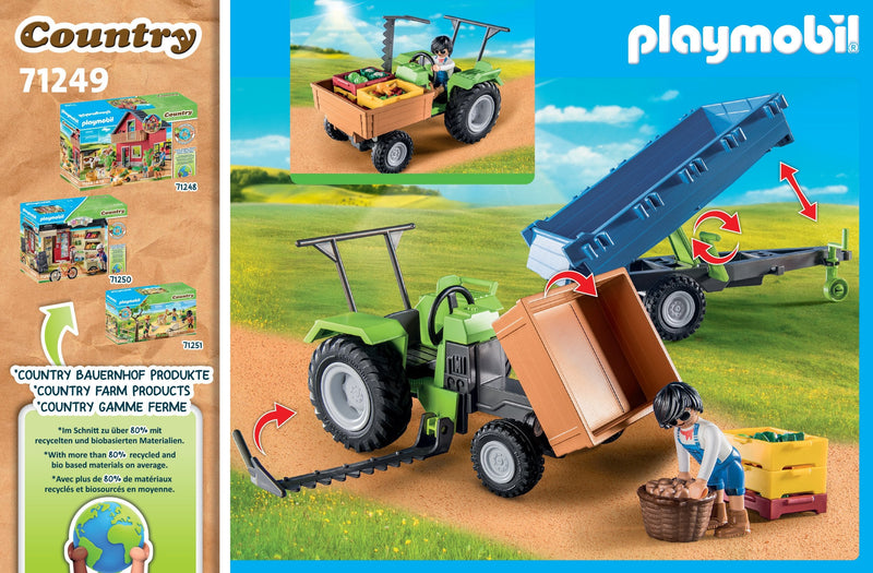 Playmobil 71249 Tractor With Remolque