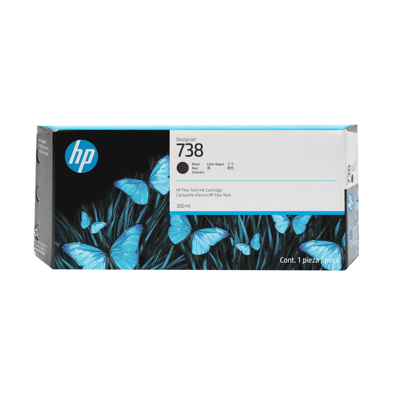 HP Ink 738 300ML Black T850 T950 498N8A