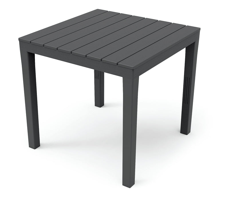 Desk Cuadrada Garden Colour Black 78X78X72CM Model Bali Ipae Progarden
