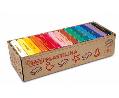 Jovi Plastilina 15 Pastillas 350 Gr Colours Surtidos Box Expositora — image 1
