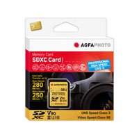Agfaphoto Sdxc Uhs Ii 256GB Professional High Speed U3 V90