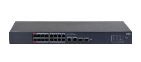 Dahua CS4218-16ET-135-V2 Switch PoE 16 Ports 10/100 + 2 Combo Gigabit RJ45/Sfp Uplink 135W Gestionable Cloud L