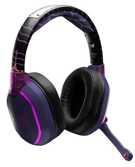 Lexip Auriculares Sasuke Revenge Inalámbrico Y Alámbrico Set Bluetooth Negro Púrpura