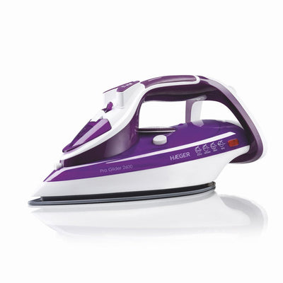 Haeger Pro Glider 2600 Straightener Vapor-seco Soleplate Ceramic 2600W Violet White — image 1