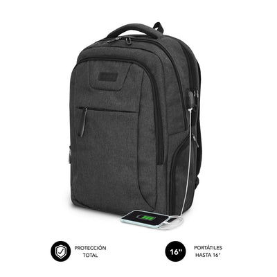 Subblim Backpack Professional Air Padding Backpack Laptops Up To 16' Port USB — image 1