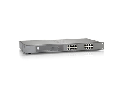 Levelone Switch 16X Fe FEP-1612W150 19 150W 16XPOE + — image 1